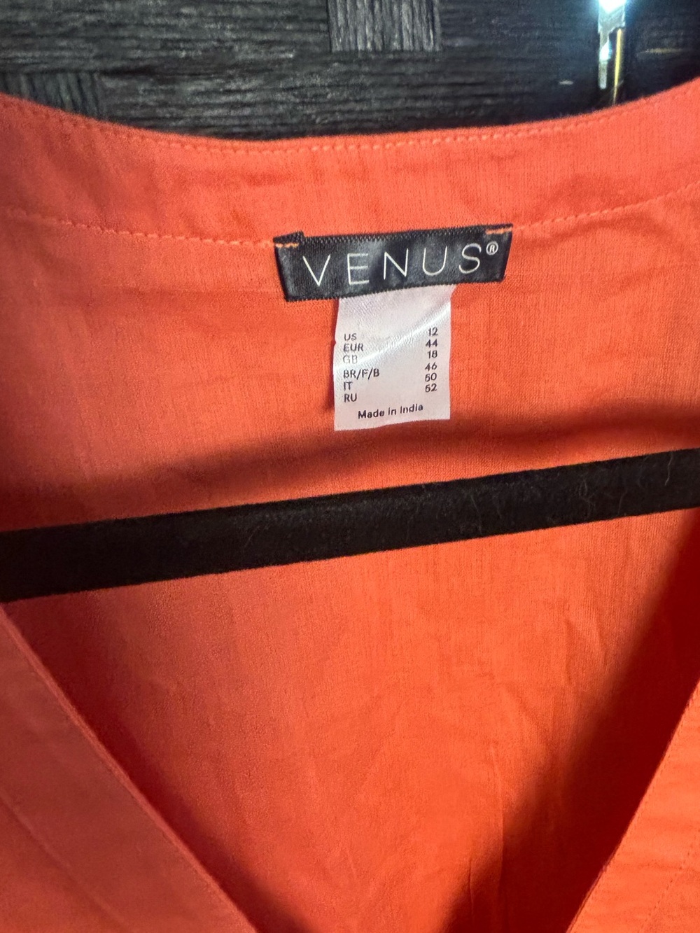 VENUE Women's Wrap Ruffle Dress – Orange SIZE 12 NWOT - Picture 7 of 13